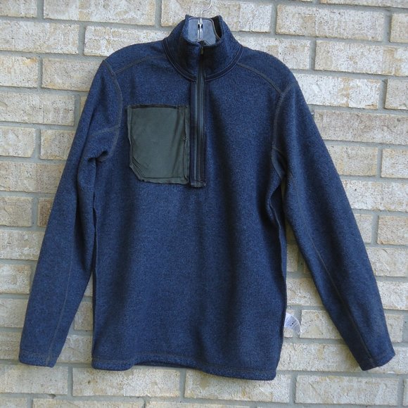 SIZE S. Eddie Bauer Fleece Quarter Zip Pullover. - Picture 3 of 16